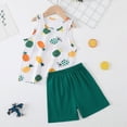 thumbnail image 2 of TOWED22 Toddler Baby Boy Summer Outfits 2pcs Sleeveless Tank Top Tee + Cute Cartoon Graphic Shorts Clothes Set(Green,2-3 Y), 2 of 4