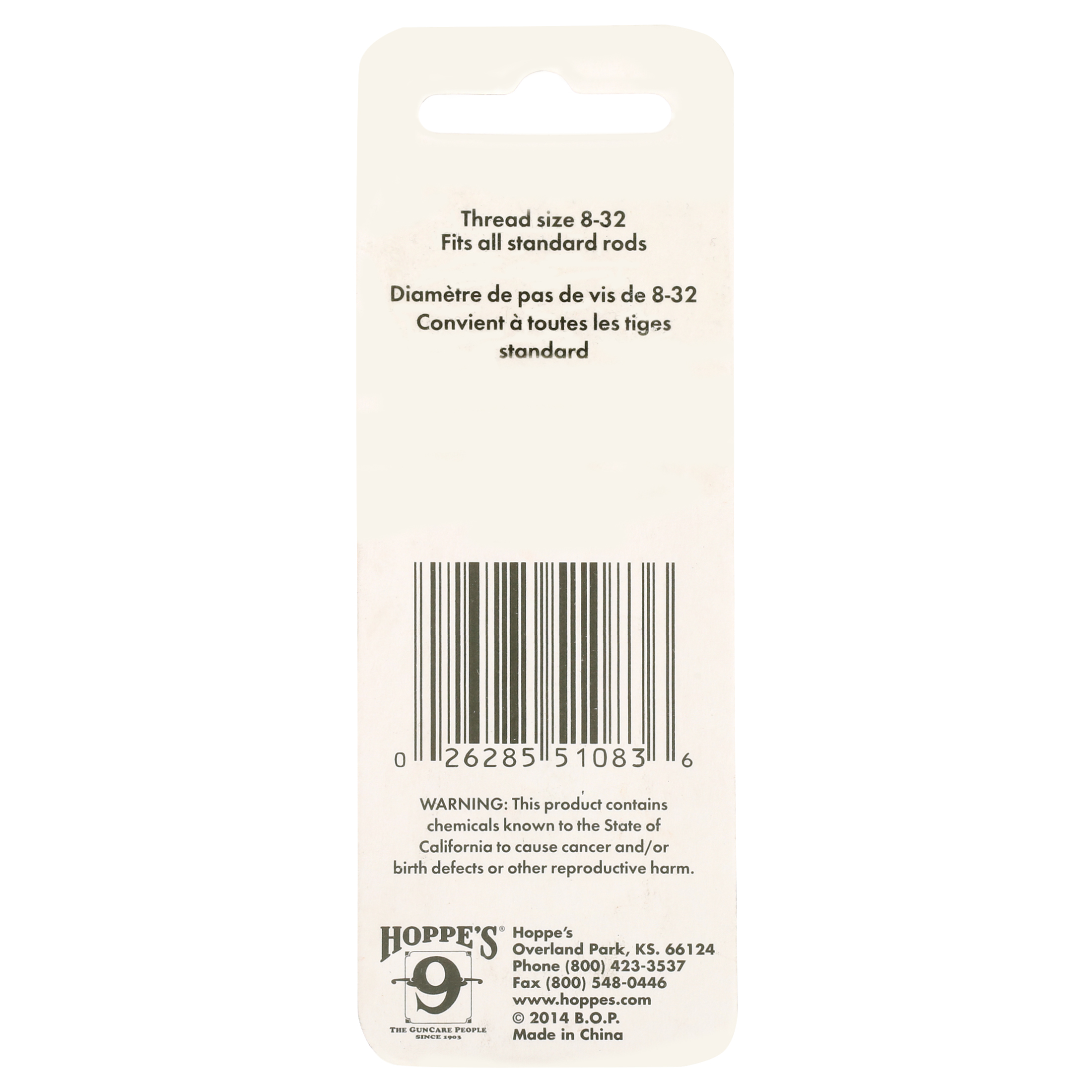 Hoppes Cleaning Swabs, 35/38 Cal