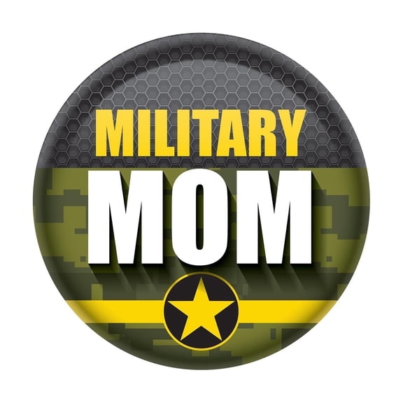 Military Mom Button