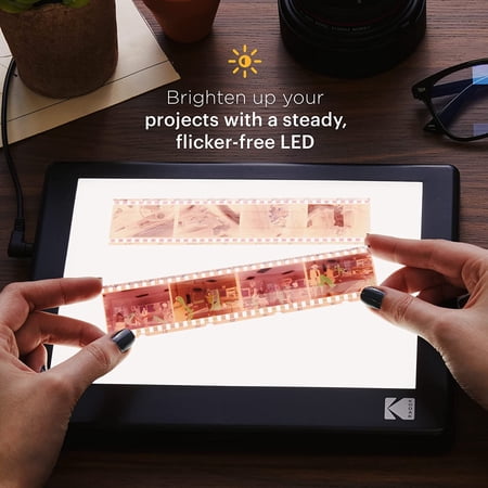 【並行輸入品】 KODAK LED Light Box 5”x4” for Negatives, Slides ＆ Films | Illuminated Board Panel for Viewing ＆ Scanning Photos, Tattoo Drawing,