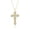 Gold,April, variant on Amethyst Cross Necklace for Women Trendy Purple Charm Necklace, Silver Chain Pendant Necklace, Catholic Religious Gifts, Crystal Imitation Diamond Birthstone Cubic Zirconia Jewelry