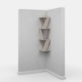thumbnail image 6 of Ada Home Decor Furniture 8.66" 3 Tier Light Mocha Chicago Modern Wall Shelf, 6 of 7