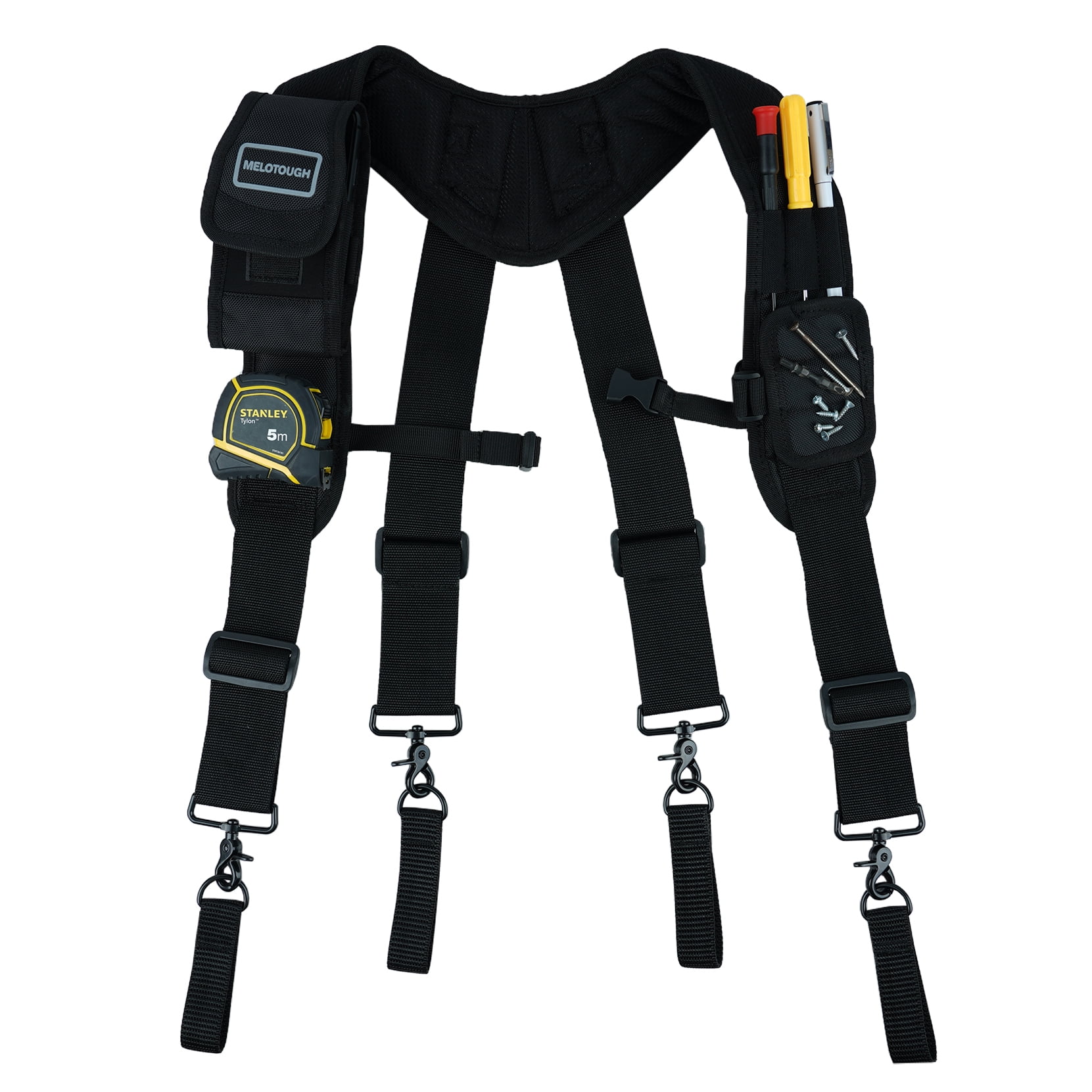 MELOTOUGH Tool Belt Suspenders Contruction Bag Suspenders Heavy Duty ...