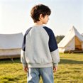 thumbnail image 6 of Atogsazn Children Boys Crew Neck Sweatshirt Cartoon Pullover Long Sleeve Sweatshirts Fall Winter Tops Gray 7-8 Years Fashion, 6 of 7