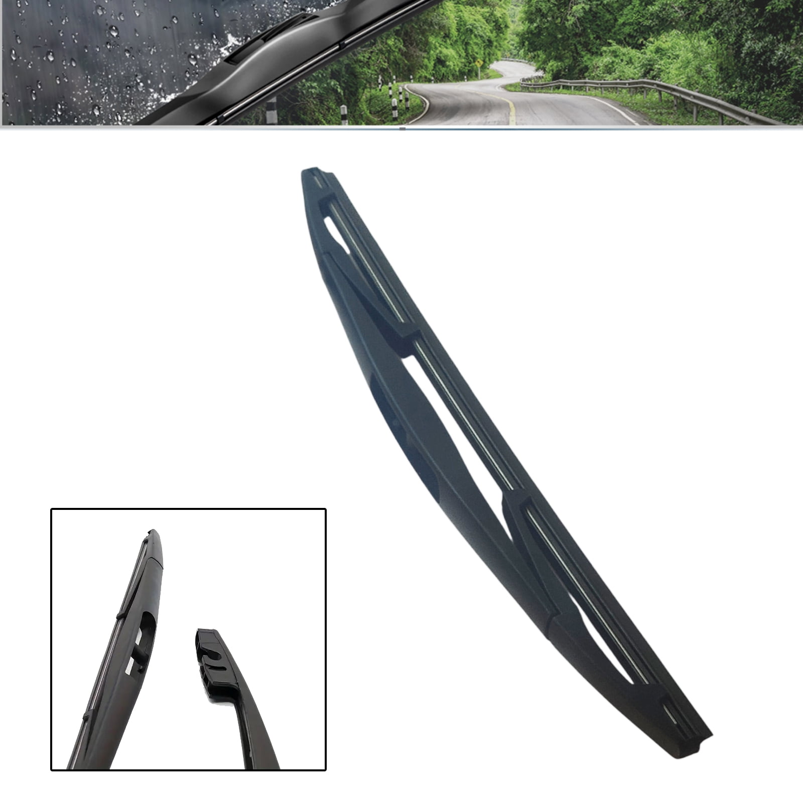 SOCOOL 3Pcs Front & Rear Windshield Wiper Blades Fit For Subaru Forester 2009-2013 (Pack of 3)，24"+18"+14B, Y29M922B
