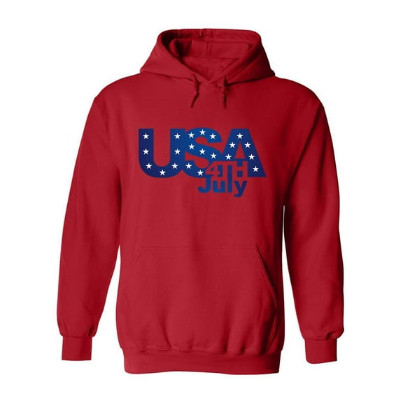 4Th Of July Usa Logo Hoodie Women -Image by Shutterstock, Female x-Large