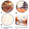 thumbnail image 3 of Designart "Autumn Serenity in Beijing, China" People Framed Wall Art - Global Green China Art Entryway Framed Wall Art Print, 3 of 6