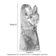 thumbnail image 2 of Aluminum Foil Gloves Heat Resistant High Temperature Insulation 500°C, 2 of 4