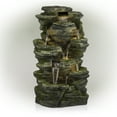thumbnail image 3 of Alpine Corporation Cascading Rock Fountain with LED Light, 3 of 12
