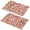 Pioneer Flower Floral Print Pattern-3, variant on Pioneer Flower Floral Print Pattern PVC Woven Placemats Set Of 2, Outdoor Picnic Placemats Heat Resistant Gift Ideas for Outdoor Gathering,12" X 18"