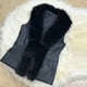 thumbnail image 1 of Chaquetas y abrigos casuales sin mangas y sin capucha para mujer, de mezcla de lana, de moda, de vendaje liso, sin mangas, abrigo cálido de invierno, abrigo para mujer, 1 of 6