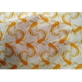 thumbnail image 4 of oneOone Cotton Silk Mustard Yellow Fabric Koi Fish Ocean Sewing Craft Projects Fabric Prints By Yard 42 Inch Wide, 4 of 4