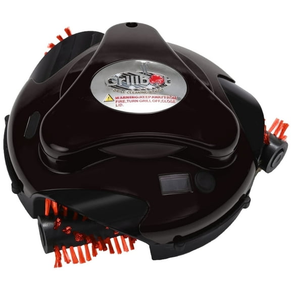 Grillbot Automatic Grill Cleaning Robot with 3 Powerful Nylon Grill Brushes (Black)