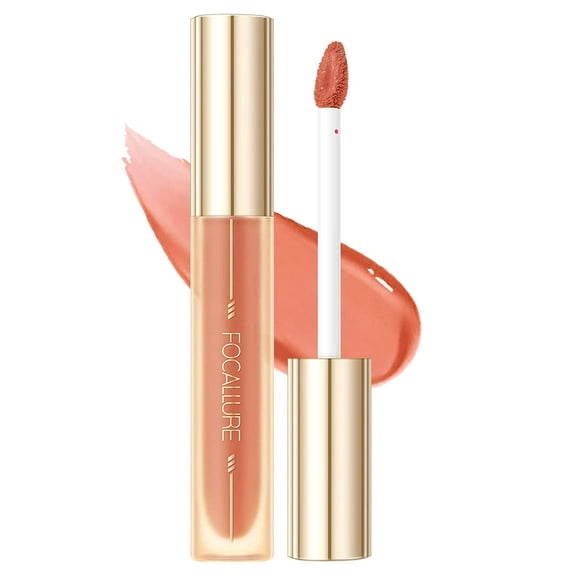 FOCALLURE Glasting Water Liquid Lipstick, Glossy Finish Lipgloss for Daily Use