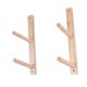 thumbnail image 3 of 2 piezas de estante de almacenamiento de esterillas de yoga de madera, equipo de entrenamiento, soporte para esterillas de yoga 2 niveles, 3 of 9