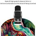 thumbnail image 4 of Square 2Pack PU Leather Chameleon Cruise Luggage Tag with Privacy Cover and Name ID Tag for Travel Handbags Backpacks Luggage Tags, 4 of 6