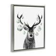 thumbnail image 4 of Stupell Industries Deer with Disco Balls Animals & Insects Painting Gray Floater Framed Canvas Art Print Wall Art, 17 x 21, 4 of 10