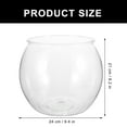 thumbnail image 4 of Shisuyan Fish Bowl Plastic Fish Tank Micro Landscape Container Clear Plastic Fish Bowl, 4 of 8