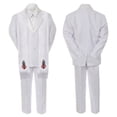 thumbnail image 3 of New Born Baby Boy Communion Formal White Suit Silver Virgin Mary on Stole Sm-20, 3 of 4