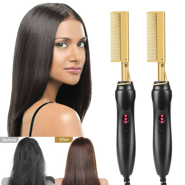 CUH Electric Straightener Brush Beard/Comb, Curling Iron ...