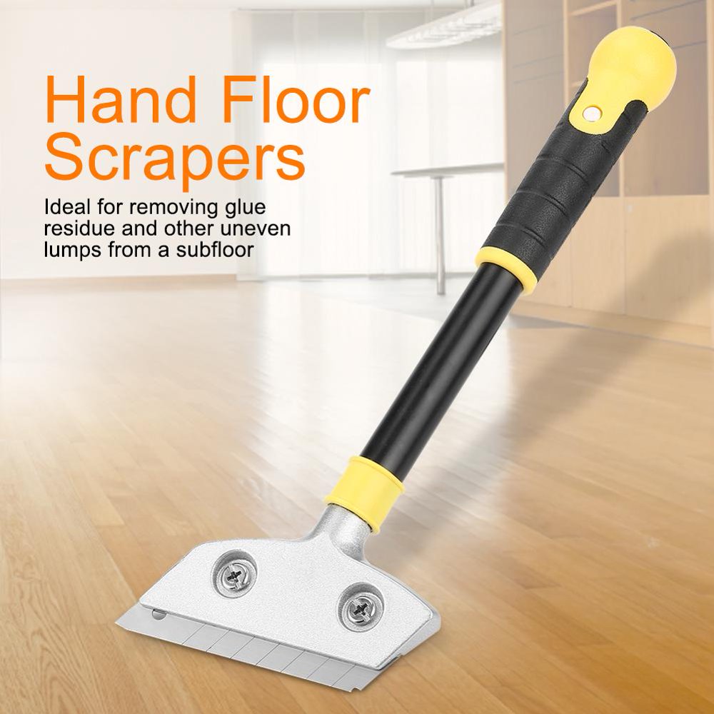 FAGINEY 2Pcs Heavy Duty Hand Floor Wall Scrapers 12 Inch Long + 20Pcs 4