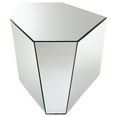 thumbnail image 5 of Capella Mirrored Abstract Geometric End Table Silver, 5 of 7
