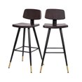 thumbnail image 2 of Flash Furniture Kora Square Adjustable Low Back Barstool, Brown, 2 of 14