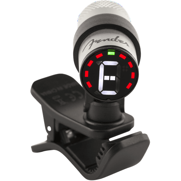 Fender Compact Silver Bullet Style LED Clip On Guitar, Bass, Chromatic