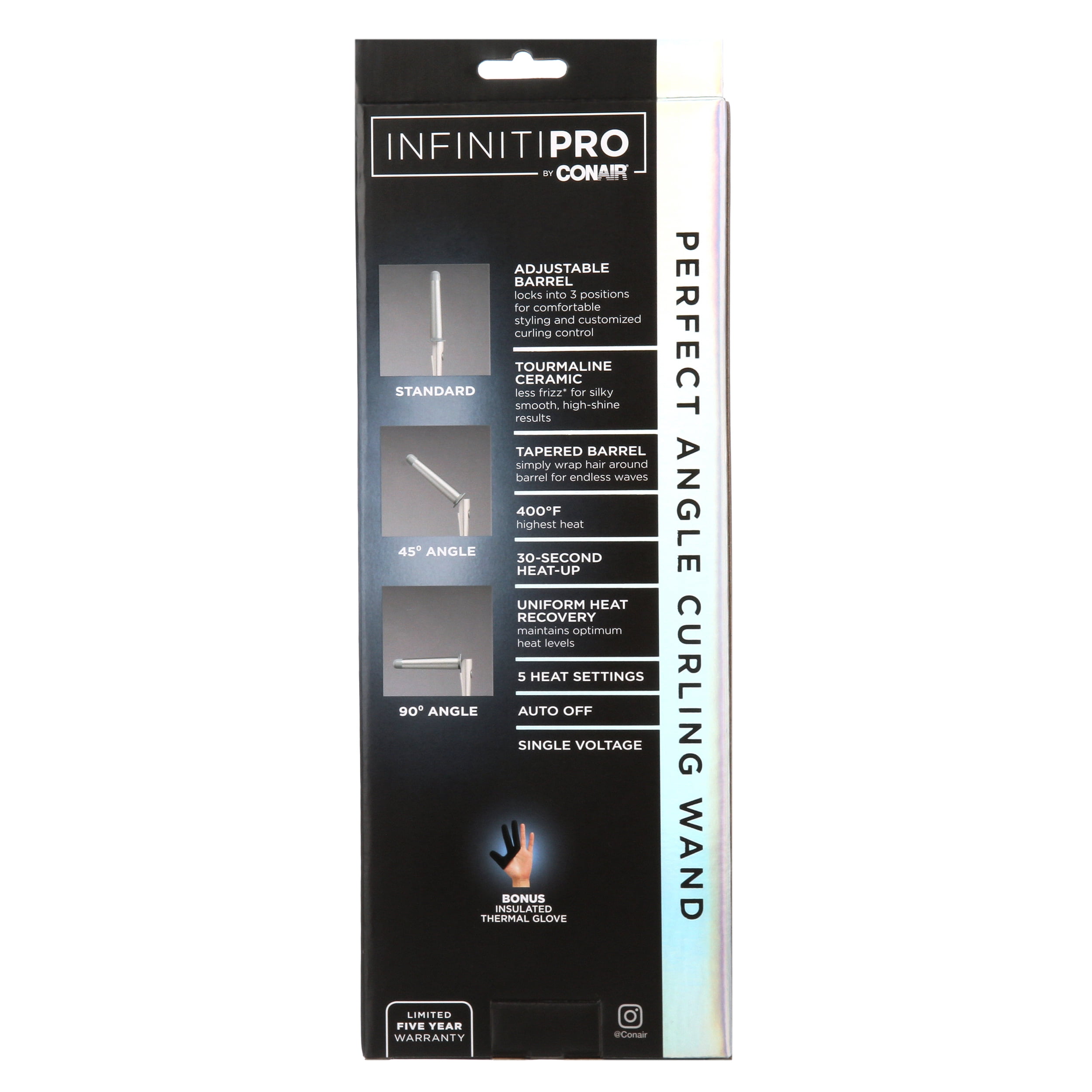 infiniti pro conair perfect angle curling wand