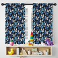 thumbnail image 5 of Blackout Kids Curtains,Blue White Butterfly Pattern Childrens Insulated Curtains Set Of 2,Bedroom Essentials,Toddler Room Decor 42"x54", 5 of 5