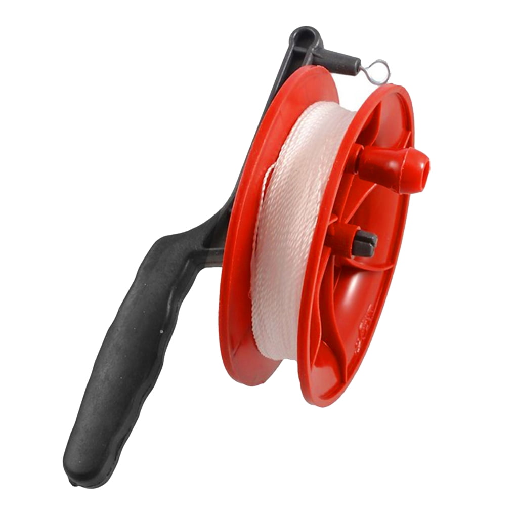 1pc Line length 100M Twisted String Line Red Wheel Kite Reel Winder Outdoor Game 