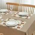 thumbnail image 3 of White Buffalo Sunflower Flower Pattern Summer Placemats Table Placemats Set Of 4-Linen Kitchen Washable Placemats Table Mats 11.8"x17.7" Non-Slip Heat Resistant, 3 of 6