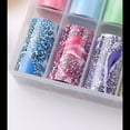thumbnail image 3 of 2 cajas de calcomanías de transferencia de papel de aluminio para decoración de uñas con piel de Animal, estampado de leopardo, piel de serpiente Tigre, lámina de transferencia para manicura, 3 of 5