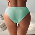 thumbnail image 5 of Xijirk Panties for Women,Fashion Low Waist Underwear Striped Briefs Comfortable Panties Soft Fabric for Daily Casual Wear,Womens Underwear,Mint Green,XL, 5 of 6