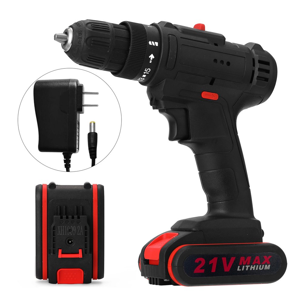 Meterk 21V Multifunctional Electric Impact Cordless Drill Highpower Lithium Battery Wireless