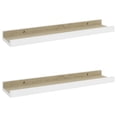 thumbnail image 2 of Casafoyer Wall Shelves 2 pcs White and Sonoma Oak 15.7"x3.5"x1.2", 2 of 3
