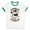 White/Kelly Green, variant on Honkus Ponkus Ringer Tee Shirt Unisex Large White/Red