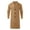 Khaki, variant on Men's British Style Solid Color Long Coat Fashionable Warm Woolen Overcoat