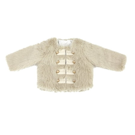 

Chenyuanyuan Toddler Girls Fashion Jacket Fall Winter Toddler Kids Cardigans Fuzzy Lightweight Jackets Warm Coats Size 4-5 Years