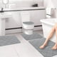 thumbnail image 4 of Fiudx Juego de Alfombras de Baño de Espuma, Suave Terciopelo Polar con Reverso Antideslizante, Muy Absorbentes, Lavables a Máquina, Juego de 4 Alfombras de Baño, Diseño Moderno, Multiusos, 40 X 60 Cm, 4 of 6