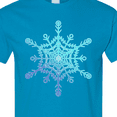 thumbnail image 4 of Inktastic Christmas Blue Ice Snowflake T-Shirt, 4 of 5