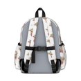 thumbnail image 3 of Highland Cow and Butterfly Print Cute School Backpack with Padded Back and Adjustable Shoulder Straps 13.4"x11"x4.7", 3 of 5