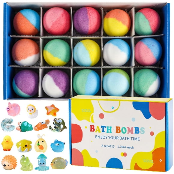 EGNMCR Children's Bath Bombs Set Natural Organics Bath Bombs In Bath Toys For And Boys Birthday Presents For Children Bath Bombs