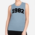 thumbnail image 2 of 1982 College Style Women's Muscle Tank Small Stonewash Denim, 2 of 5