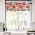 thumbnail image 5 of Apples Valances for Windows Fruits Rod Pocket Curtain Valance Window Treatment Short Curtains for Kitchen Living Room, 42"x12", 5 of 5