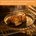 thumbnail image 5 of Round Cast Iron Skillet, TAIMASI 12'' Pre-Seasoned Cast Iron Frying Pan with Dual Handle, Oven Safe Pizza Pan for Grill, BBQ, Roasting,  All Stovetops Safe, 5 of 8