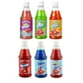 thumbnail image 5 of Premium Snow Cone Syrup Kit: 16-Ounce Bottles of Cherry, Blue Raspberry, Peach Mango, Sharkleberry, Green Apple, and Tropical Punch Syrups with 20 Cups and Straws, 5 of 5