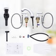 thumbnail image 7 of WOWOW 8 in. Widespread Double Handle High Arc Bathroom Faucet with Drain Kit included in Chrome, 7 of 7