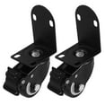 thumbnail image 7 of GOOHOCHY 2pcs Swivel Caster Wheels Replacement Furniture Casters Heavy Duty No Noise Casters with Wheels Plastic Swivel Plate Casters for Luggage Baby Bed Trolley Workbench Casters Black, 7 of 7