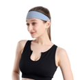 thumbnail image 4 of Ettsollp Sports Headband Men Women Running Headband Solid Color Elastic Fashion Workout Headband Moisture Wi-cking Breathable Gym Sweat Band Fitness Yoga, 4 of 8